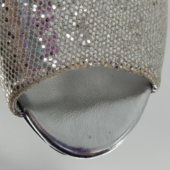 Worthington 6M silver glitter lucite heals, - Picture 8 of 10